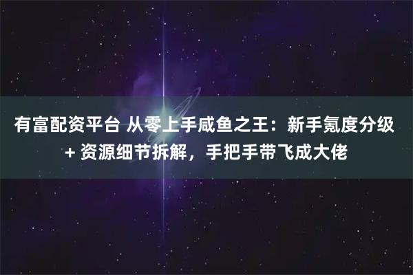 有富配资平台 从零上手咸鱼之王:新手氪度分级 + 资源细节拆解,手把手带飞成大佬